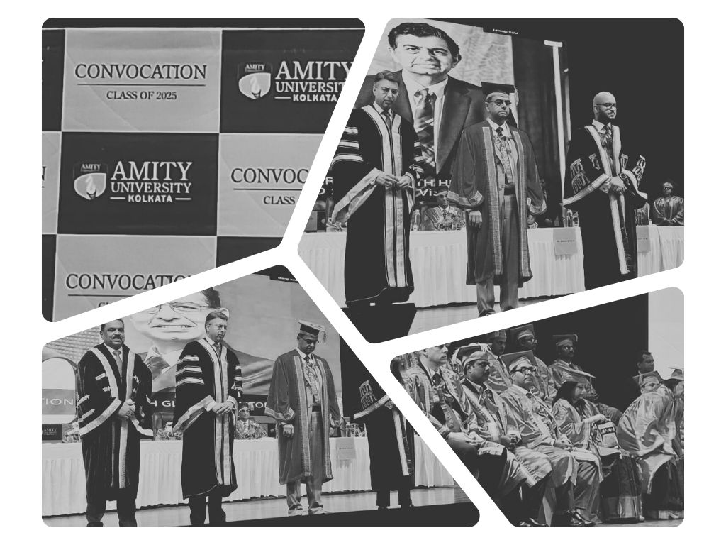 अमिटी यूनिवर्सिटी कोलकाता में आयोजित हुआ कॉन्वोकेशन 2025; 2000 से अधिक छात्र सम्मानित